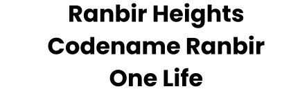 Ranbir Heights Codename Ranbir One Life Logo