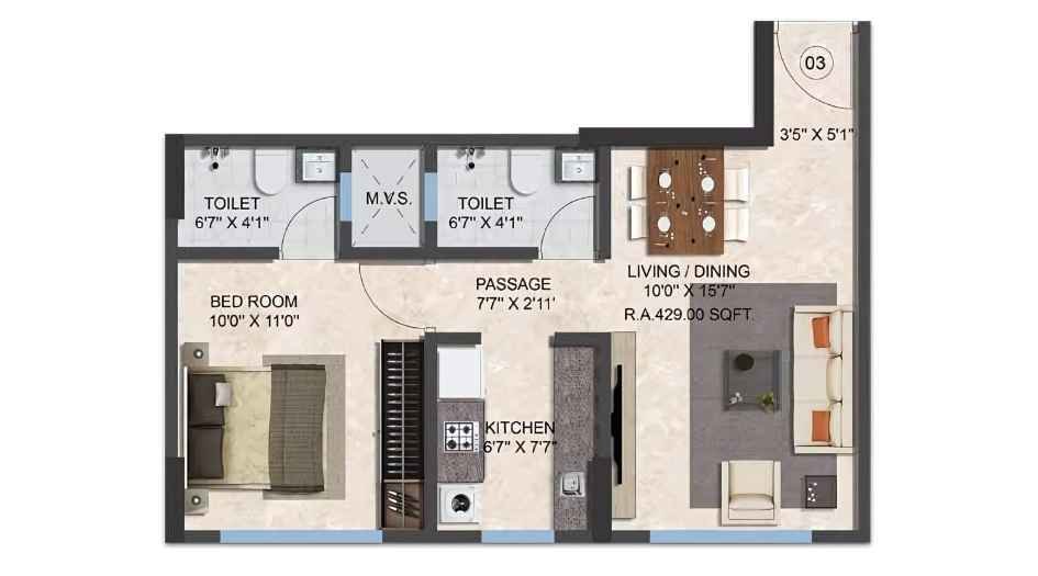 Ranbir-One-Life-Unit-Plan-Flat-3