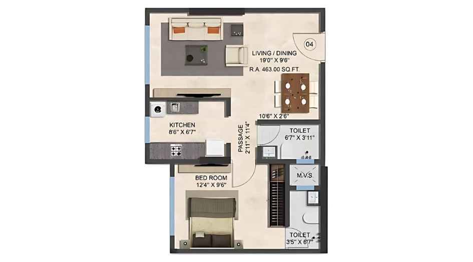 Ranbir-One-Life-Unit-Plan-Flat-4